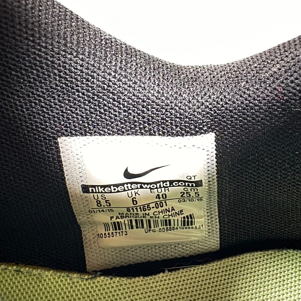 Nike Air Max 90 Hyperfuse Womens 8.5 Black Iridescent Flash Lime Good 811165-001